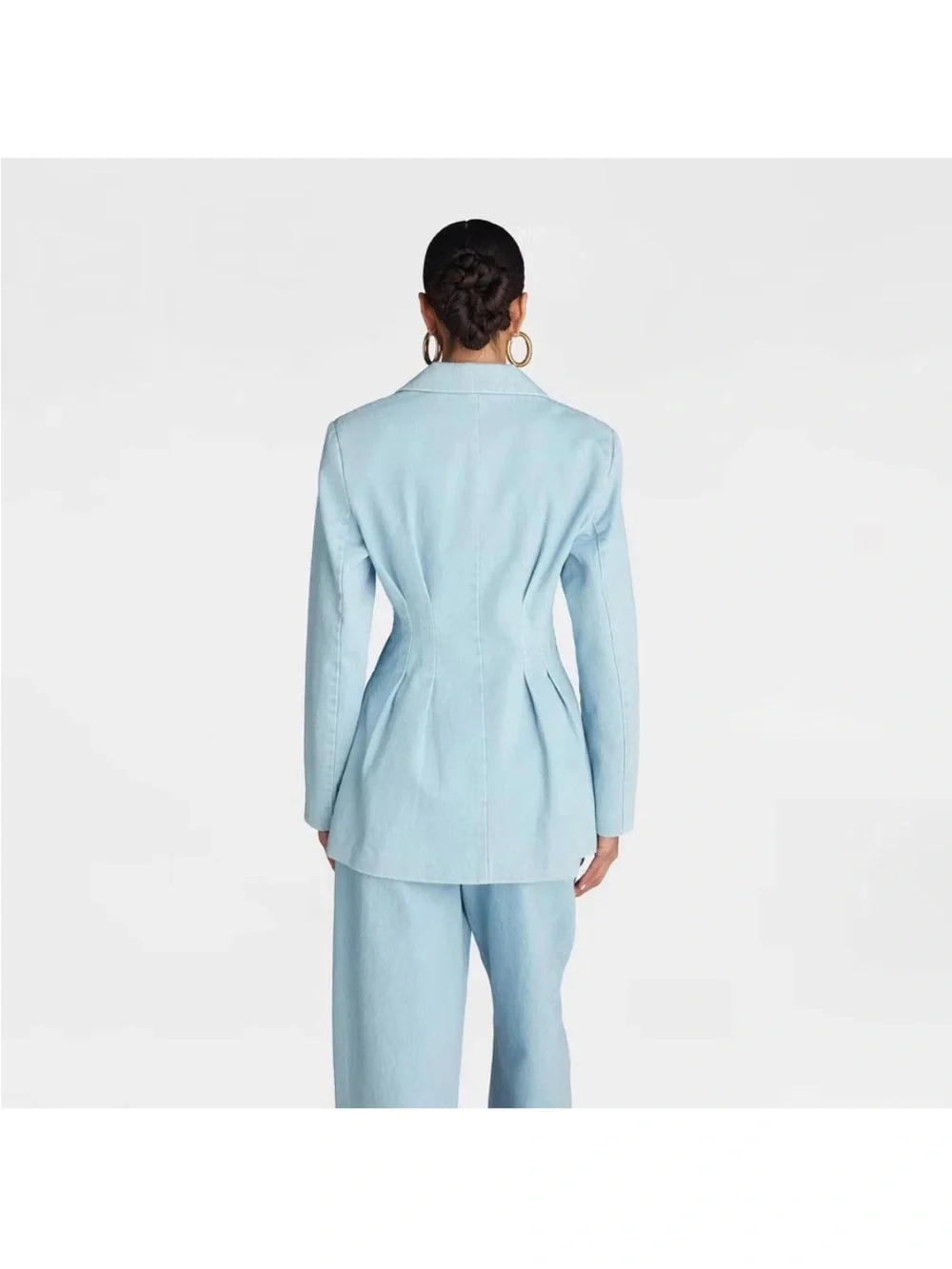 KBB by KAHLANA Women's 'The Corset Denim Blazer' - Medium Wash L - Picture 2 of 3